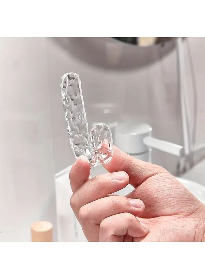 Acrylic Diamond Wall Hooks Heavy Duty Waterproof Adhesive For Towels Coats - Image 5